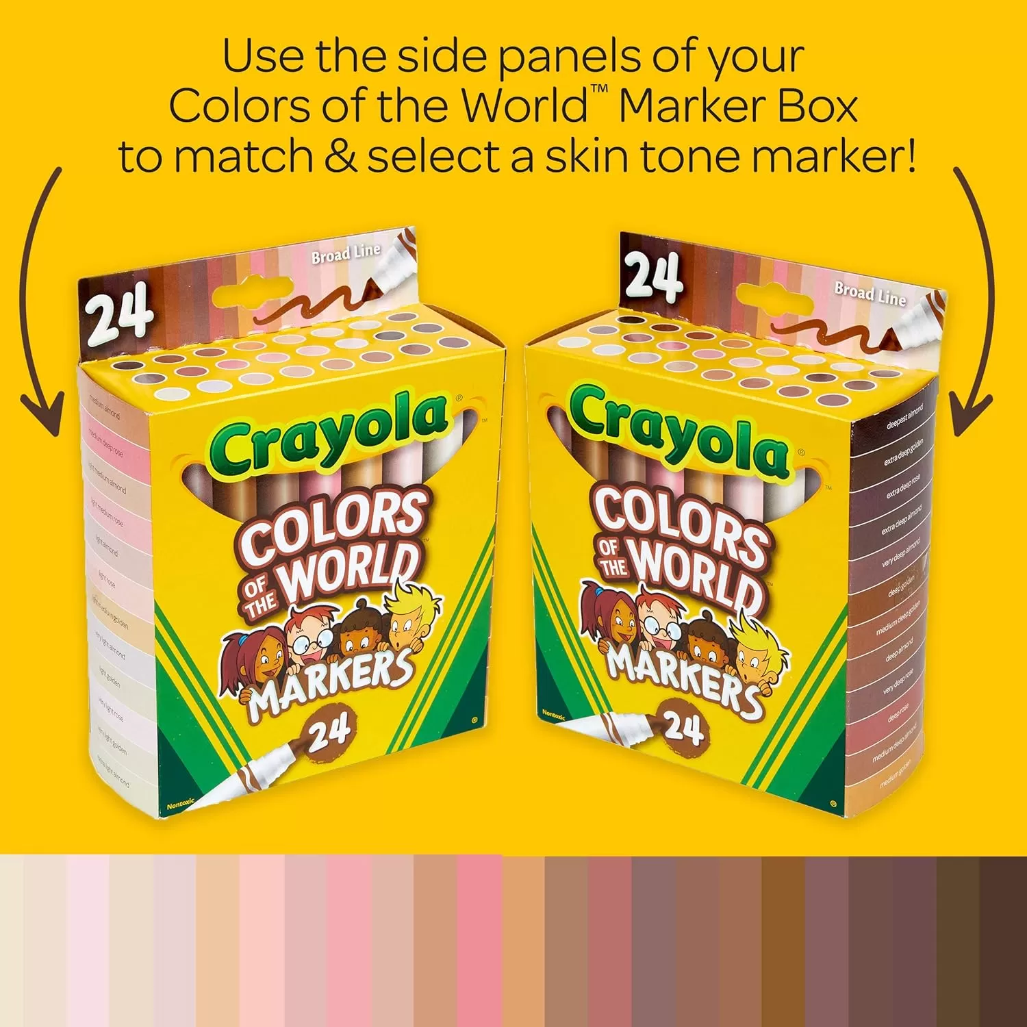 imageCrayola Colors of the World Bulk Colored Pencil Set  6 Packs 24ct Skin Tone Kids Colored Pencils for Kids School Supplies1 Count Pack of 1