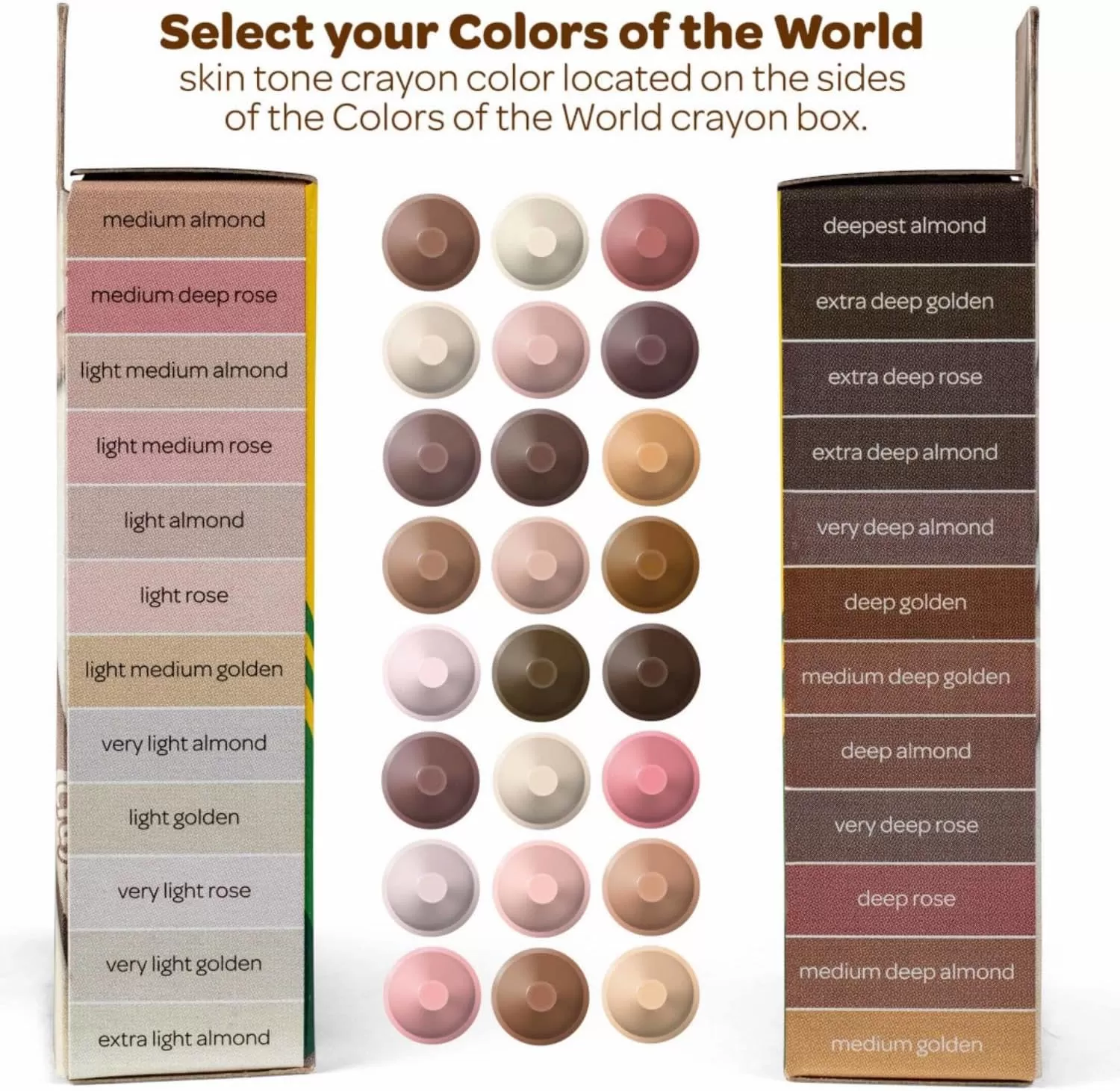 imageCrayola Colors of the World Bulk Colored Pencil Set  6 Packs 24ct Skin Tone Kids Colored Pencils for Kids School Supplies1 Count Pack of 1