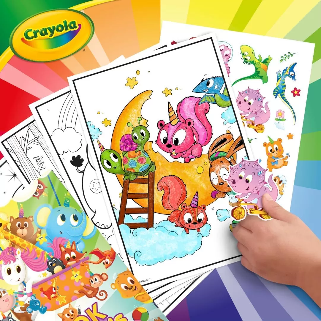 imageCrayola Epic Book of Awesome 288 Pages Kids Coloring Book Activity Set Animal Coloring Pages Holiday Gift for Kids 3Animal Pals