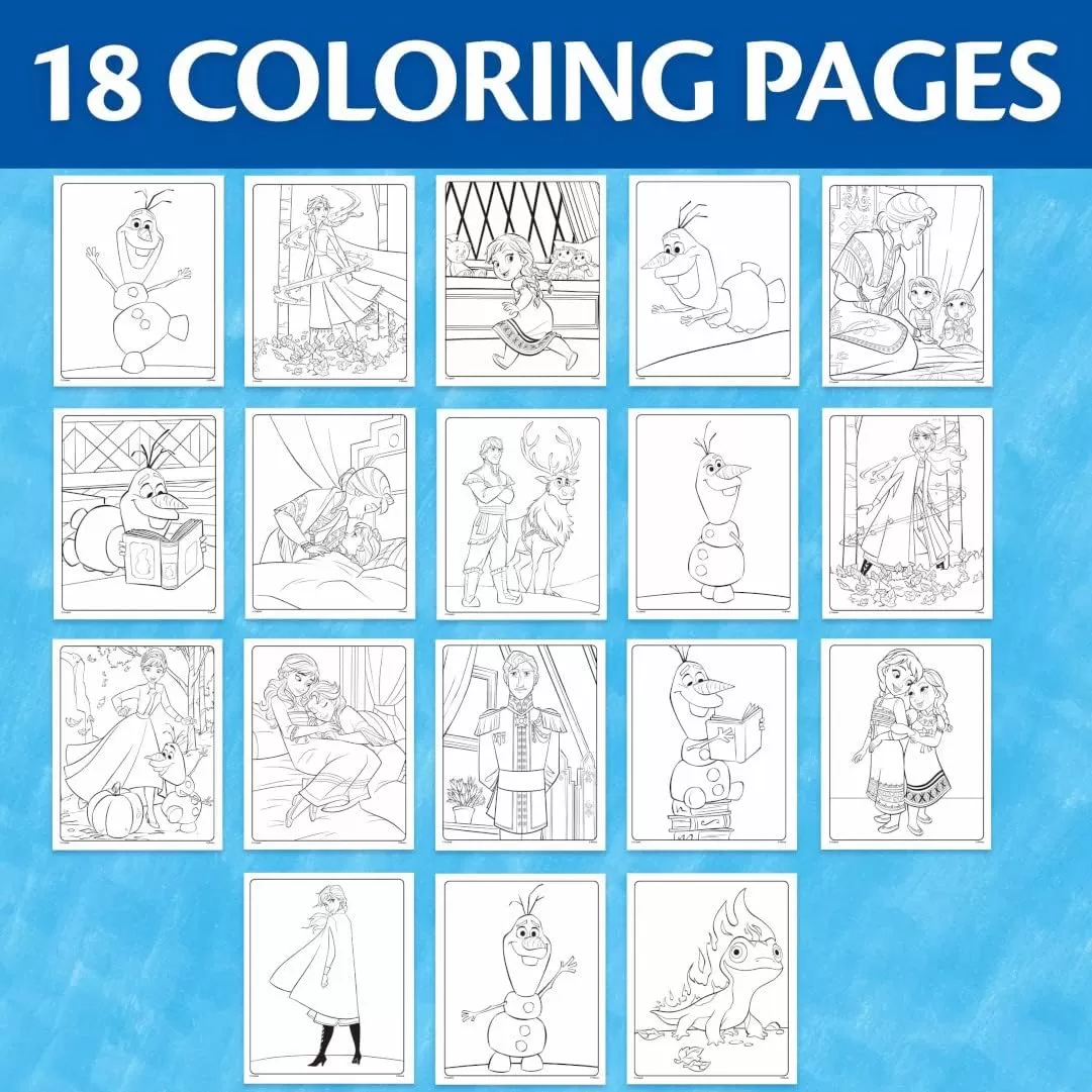 imageCrayola Frozen Color Wonder Coloring Set 18 Mess Free Frozen Coloring Pages for Toddlers Frozen Toys ampamp Gifts Toddler Stocking StuffersFrozen II