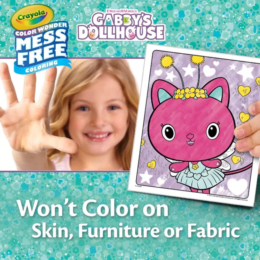 imageCrayola Frozen Color Wonder Coloring Set 18 Mess Free Frozen Coloring Pages for Toddlers Frozen Toys ampamp Gifts Toddler Stocking StuffersGabbys Dollhouse