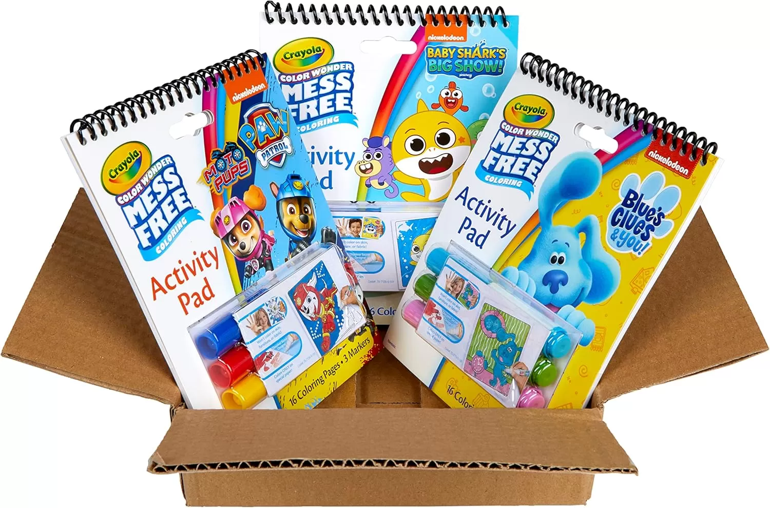 imageCrayola Nickelodeon Color Wonder Bundle 3 Pack Mess Free Coloring Set for Kids Activity Pads ampamp Markers Toddler Stocking Stuffers 3