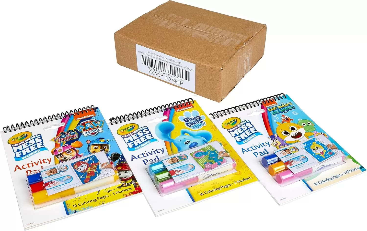 imageCrayola Nickelodeon Color Wonder Bundle 3 Pack Mess Free Coloring Set for Kids Activity Pads ampamp Markers Toddler Stocking Stuffers 3