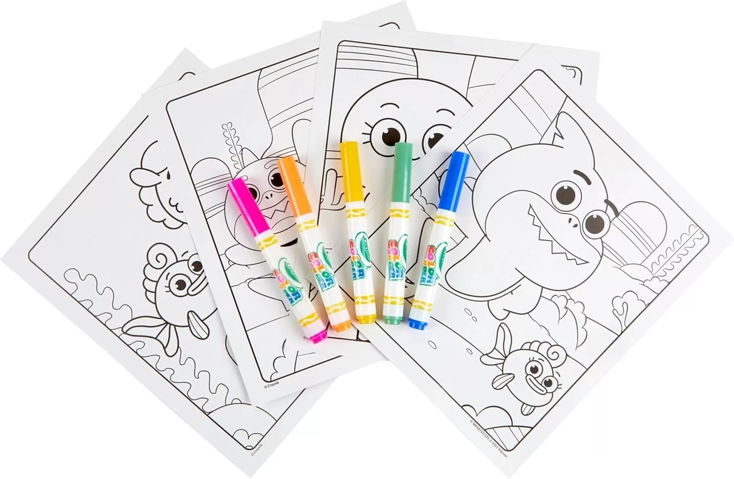 imageCrayola Peppa Pig Color Wonder Activity Set Mess Free Peppa Pig Coloring Pages for Toddlers Peppa Pig Toys ampamp Gifts Stocking StuffersBaby Shark