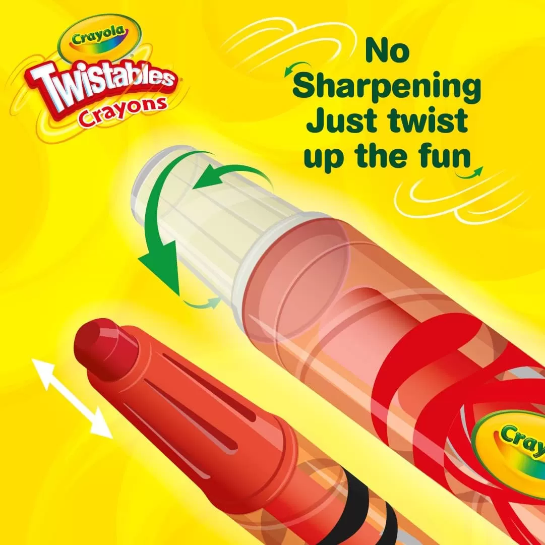 imageCrayola Twistables Crayons 24ct Special Effects Crayons for Kids No Sharpening Coloring Supplies Gifts ampamp Stocking Stuffers for Kids24 Count Pack of 1