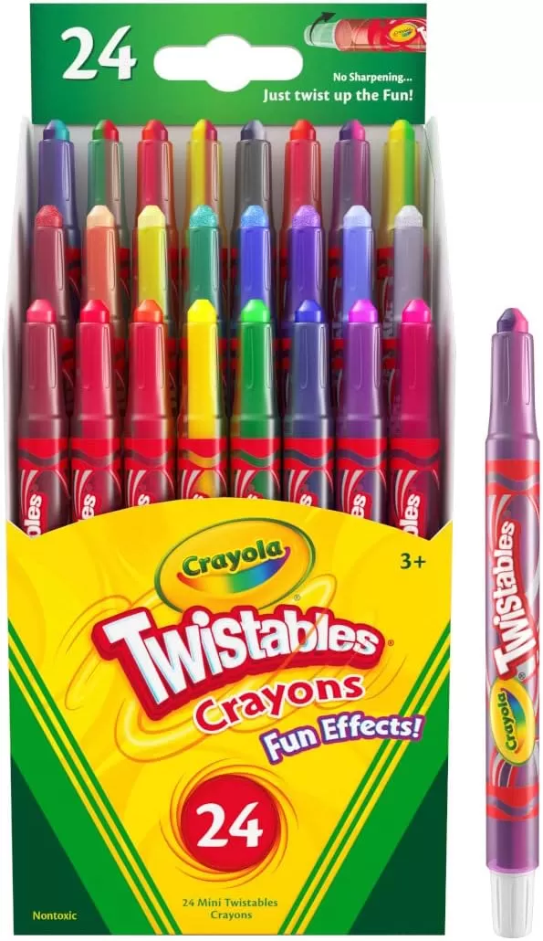 imageCrayola Twistables Crayons 24ct Special Effects Crayons for Kids No Sharpening Coloring Supplies Gifts ampamp Stocking Stuffers for Kids24 Count Pack of 1