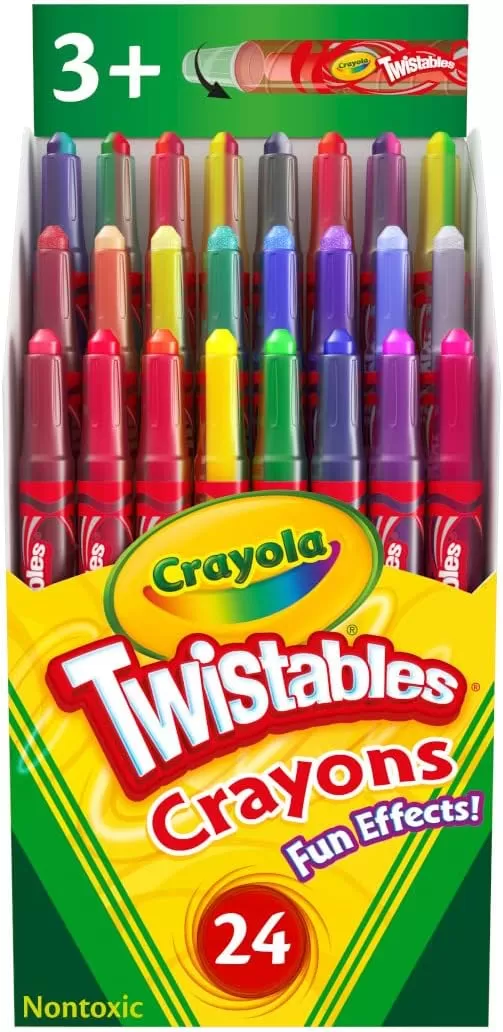 imageCrayola Twistables Crayons 24ct Special Effects Crayons for Kids No Sharpening Coloring Supplies Gifts ampamp Stocking Stuffers for Kids24 Count Pack of 1