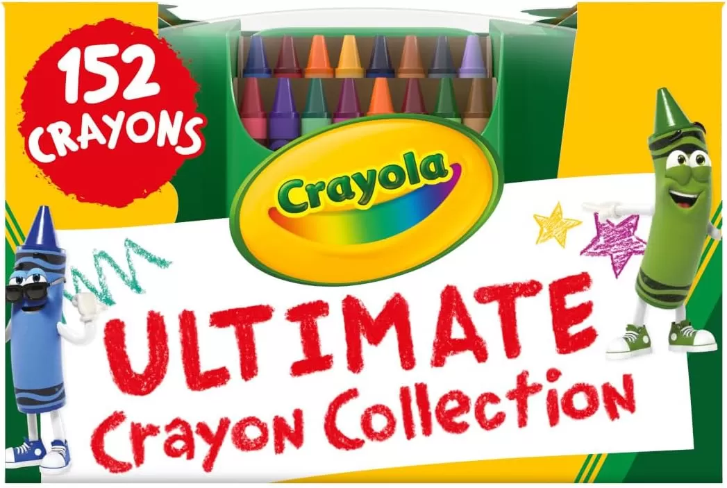 imageCrayola Ultimate Crayon Box Collection 152ct Bulk Kids Crayon Caddy Classic ampamp Glitter Crayons for Coloring Holiday Gift for KidsColoring Set