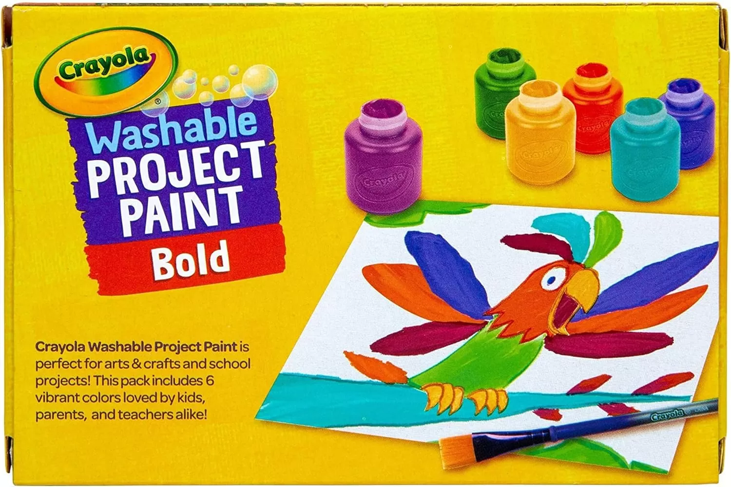 imageCrayola Washable Kids Paint Set 12ct Classic and Glitter Paint for Kids Arts ampamp Crafts Supplies Toddler Painting Kit 3 Amazon ExclusiveBold