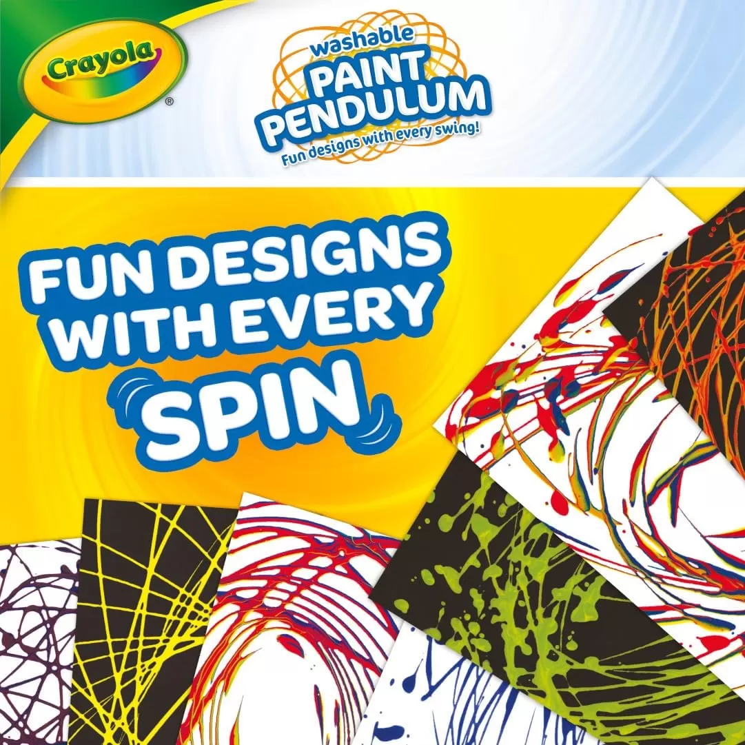 imageCrayola Washable Kids Paint Set 12ct Classic and Glitter Paint for Kids Arts ampamp Crafts Supplies Toddler Painting Kit 3 Amazon ExclusivePaint Pendulum