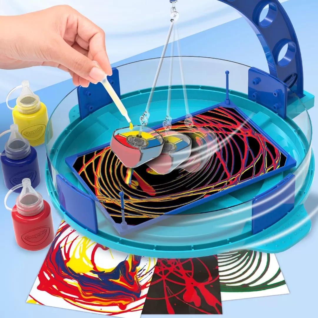 imageCrayola Washable Kids Paint Set 12ct Classic and Glitter Paint for Kids Arts ampamp Crafts Supplies Toddler Painting Kit 3 Amazon ExclusivePaint Pendulum
