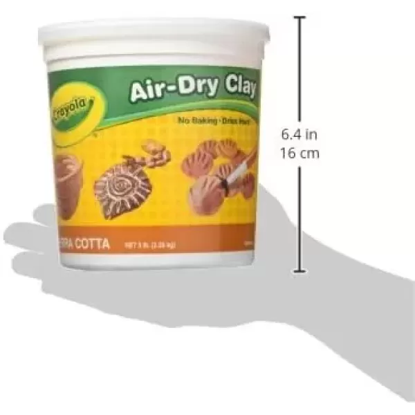 imageCrayola Air Dry Clay 5lbs Natural White Modeling Clay for Kids Sculpting Material Bulk Craft Supplies for School Classrooms Amazon ExclusiveMulti