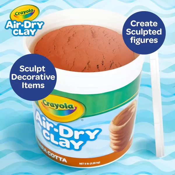 imageCrayola Air Dry Clay 5lbs Natural White Modeling Clay for Kids Sculpting Material Bulk Craft Supplies for School Classrooms Amazon ExclusiveMulti