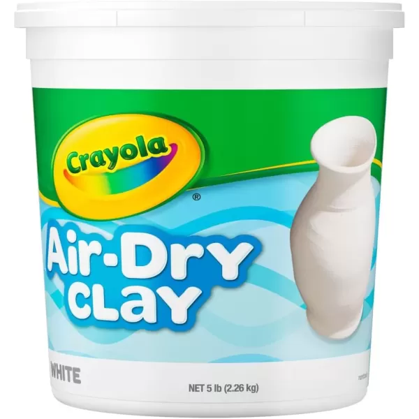 imageCrayola Air Dry Clay 5lbs Natural White Modeling Clay for Kids Sculpting Material Bulk Craft Supplies for School Classrooms Amazon ExclusiveWhite