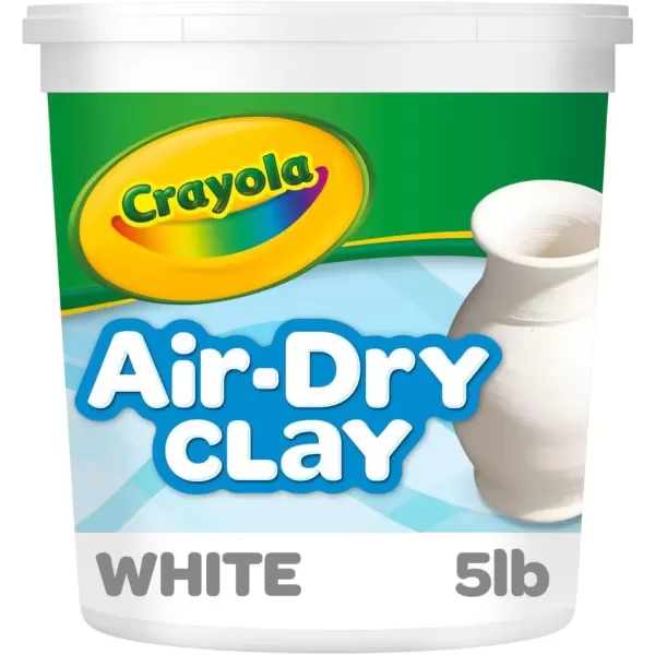 imageCrayola Air Dry Clay 5lbs Natural White Modeling Clay for Kids Sculpting Material Bulk Craft Supplies for School Classrooms Amazon ExclusiveWhite