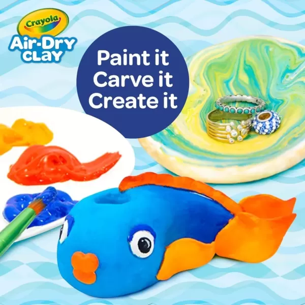 imageCrayola Air Dry Clay 5lbs Natural White Modeling Clay for Kids Sculpting Material Bulk Craft Supplies for School Classrooms Amazon ExclusiveWhite