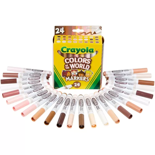 imageCrayola Colors of the World Bulk Colored Pencil Set  6 Packs 24ct Skin Tone Kids Colored Pencils for Kids School Supplies1 Count Pack of 1
