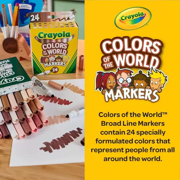imageCrayola Colors of the World Bulk Colored Pencil Set  6 Packs 24ct Skin Tone Kids Colored Pencils for Kids School Supplies1 Count Pack of 1