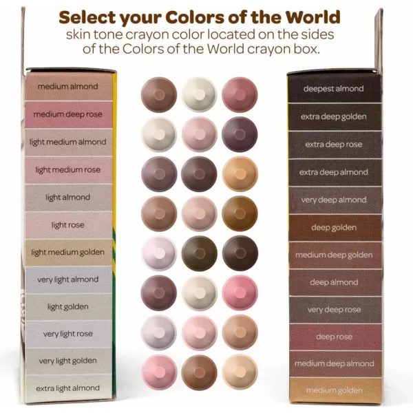 imageCrayola Colors of the World Bulk Colored Pencil Set  6 Packs 24ct Skin Tone Kids Colored Pencils for Kids School Supplies1 Count Pack of 1