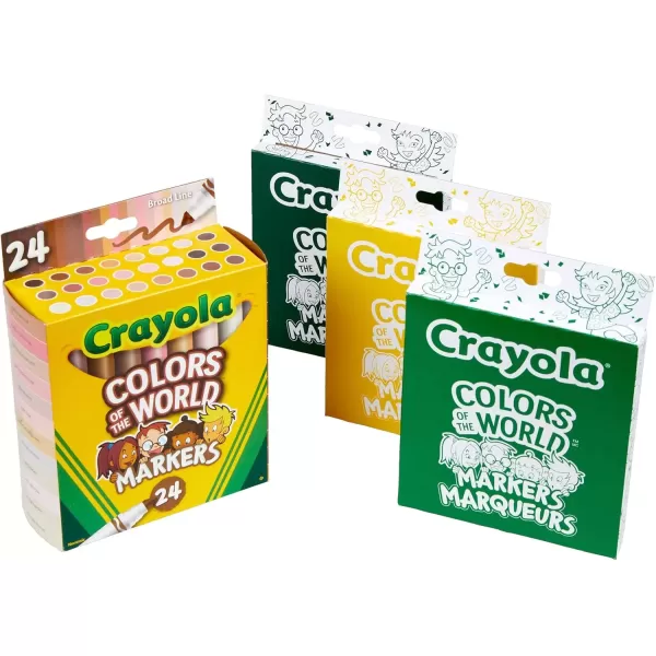 imageCrayola Colors of the World Bulk Colored Pencil Set  6 Packs 24ct Skin Tone Kids Colored Pencils for Kids School Supplies1 Count Pack of 1