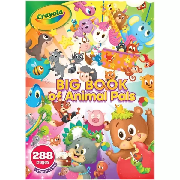 imageCrayola Epic Book of Awesome 288 Pages Kids Coloring Book Activity Set Animal Coloring Pages Holiday Gift for Kids 3Animal Pals