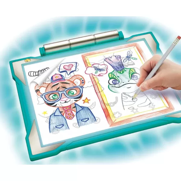 imageCrayola Light Up Tracing Pad  Teal Kids Light Board For Tracing ampamp Sketching Kids Toys Gifts for Girls ampamp Boys 6 Amazon ExclusiveTeal