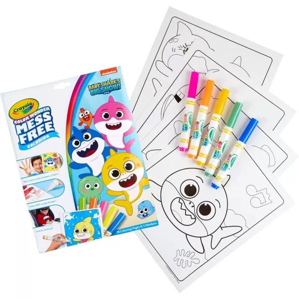 imageCrayola Peppa Pig Color Wonder Activity Set Mess Free Peppa Pig Coloring Pages for Toddlers Peppa Pig Toys ampamp Gifts Stocking StuffersBaby Shark