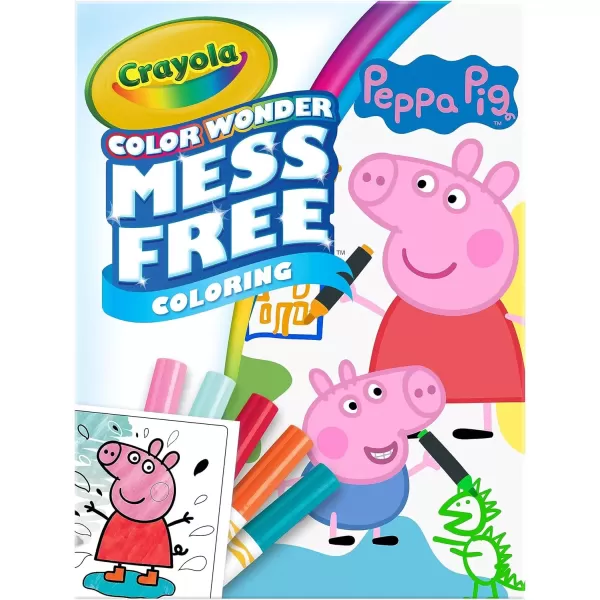 imageCrayola Peppa Pig Color Wonder Activity Set Mess Free Peppa Pig Coloring Pages for Toddlers Peppa Pig Toys ampamp Gifts Stocking StuffersPeppa Pig