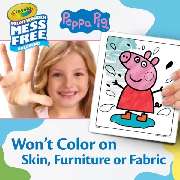 imageCrayola Peppa Pig Color Wonder Activity Set Mess Free Peppa Pig Coloring Pages for Toddlers Peppa Pig Toys ampamp Gifts Stocking StuffersPeppa Pig