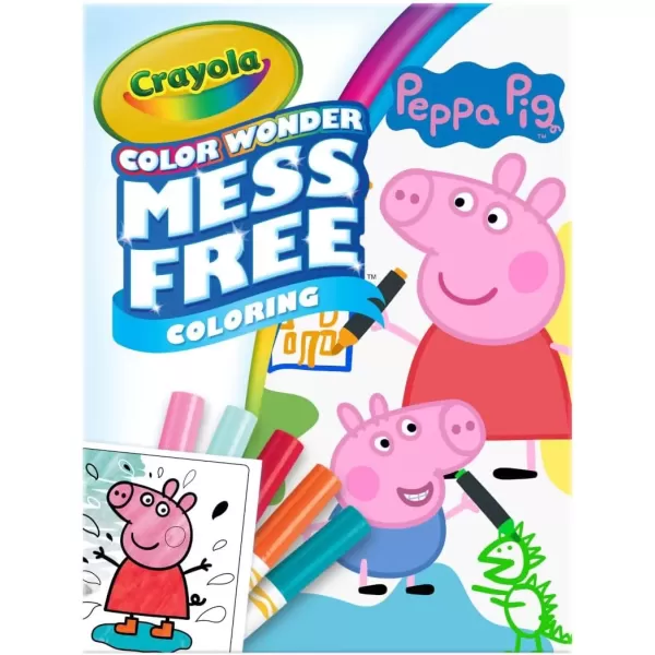 imageCrayola Peppa Pig Color Wonder Activity Set Mess Free Peppa Pig Coloring Pages for Toddlers Peppa Pig Toys ampamp Gifts Stocking StuffersPeppa Pig