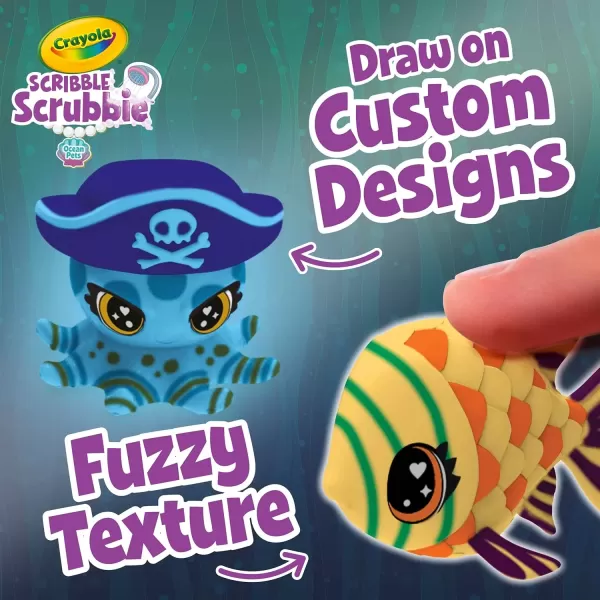 imageCrayola Scribble Scrubbie Cloud Playset Toy for Kids Gift Ages 3 4 5 6Glow Ocean