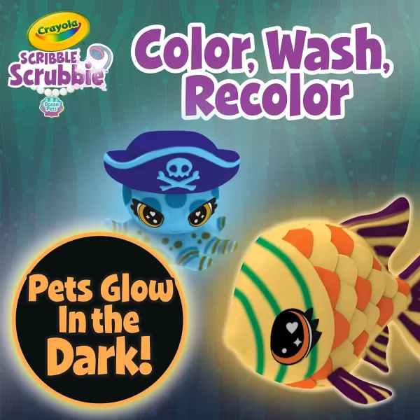 imageCrayola Scribble Scrubbie Cloud Playset Toy for Kids Gift Ages 3 4 5 6Glow Ocean