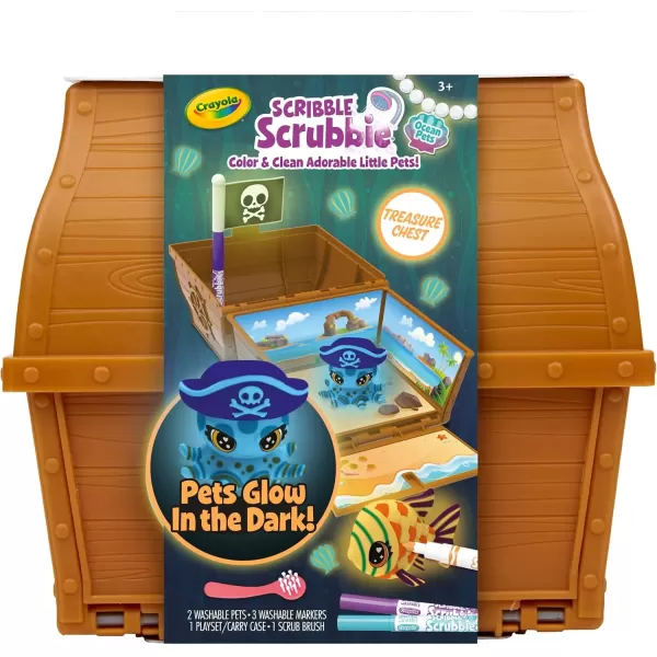 imageCrayola Scribble Scrubbie Cloud Playset Toy for Kids Gift Ages 3 4 5 6Glow Ocean