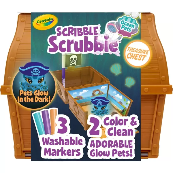 imageCrayola Scribble Scrubbie Cloud Playset Toy for Kids Gift Ages 3 4 5 6Glow Ocean