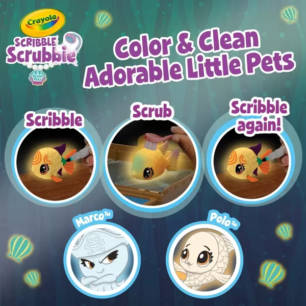imageCrayola Scribble Scrubbie Cloud Playset Toy for Kids Gift Ages 3 4 5 6Glow Ocean