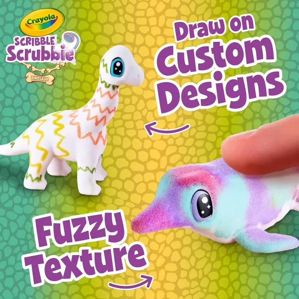 imageCrayola Scribble Scrubbie Pets Dinosaur Glow Combo Pack Dinosaur Toys for Kids Ages 3 4 5 6Dinosaur Waterslide
