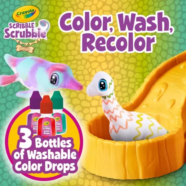 imageCrayola Scribble Scrubbie Pets Dinosaur Glow Combo Pack Dinosaur Toys for Kids Ages 3 4 5 6Dinosaur Waterslide