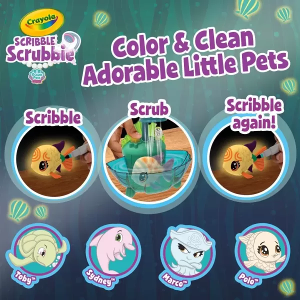 imageCrayola Scribble Scrubbie Pets Dinosaur Glow Combo Pack Dinosaur Toys for Kids Ages 3 4 5 6Glow Lagoon