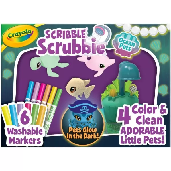 imageCrayola Scribble Scrubbie Pets Dinosaur Glow Combo Pack Dinosaur Toys for Kids Ages 3 4 5 6Glow Lagoon