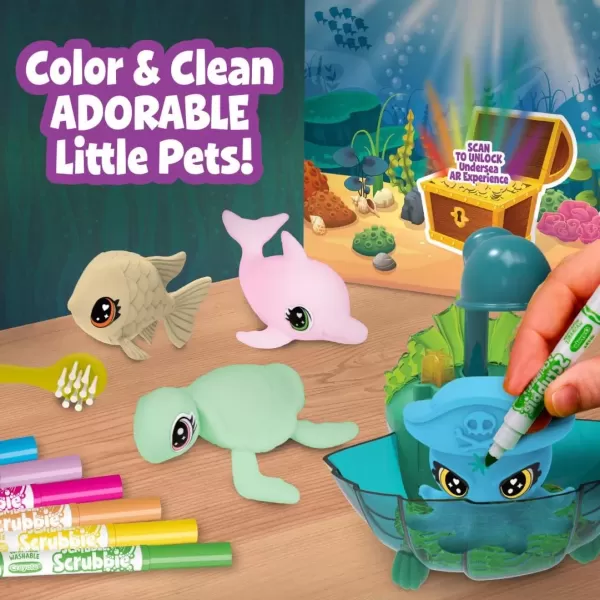 imageCrayola Scribble Scrubbie Pets Dinosaur Glow Combo Pack Dinosaur Toys for Kids Ages 3 4 5 6Glow Lagoon