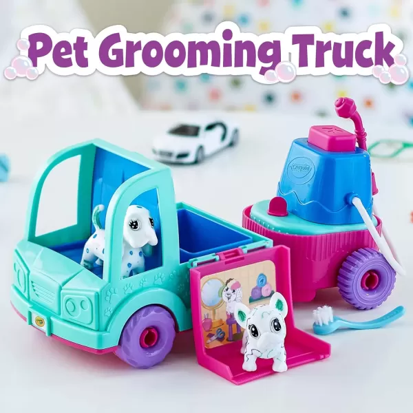 imageCrayola Scribble Scrubbie Pets Grooming Truck 10 Pcs Toy Pet Playset Kids Pet Care Toy Gift for Girls ampamp Boys Ages 3