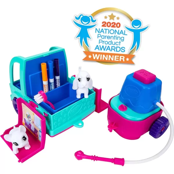 imageCrayola Scribble Scrubbie Pets Grooming Truck 10 Pcs Toy Pet Playset Kids Pet Care Toy Gift for Girls ampamp Boys Ages 3