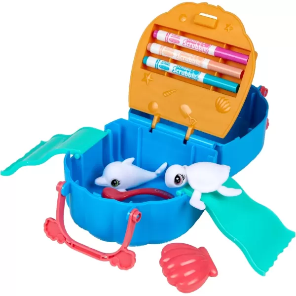 imageCrayola Scribble Scrubbie Pets Ocean Animals Playset Color ampamp Wash Creative Toy Gift for Kids Age 3 4 5 6Ocean Play Set
