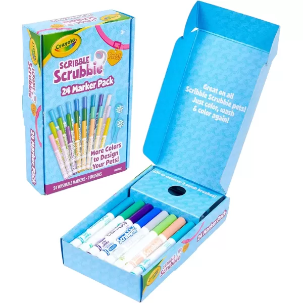 imageCrayola Scribble Scrubbie Pets Ocean Animals Playset Color ampamp Wash Creative Toy Gift for Kids Age 3 4 5 6Refill Pack