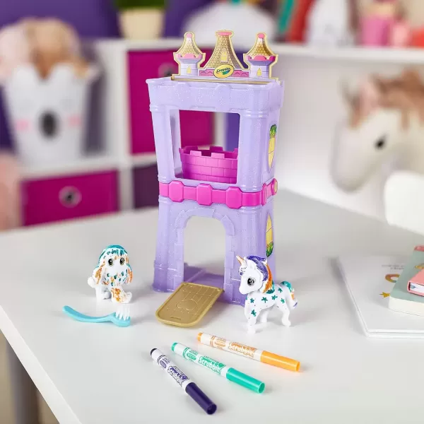 imageCrayola Scribble Scrubbie Pets Safari Treehouse Toy Storage Case Gift for Boys ampamp GirlsPalace Playset