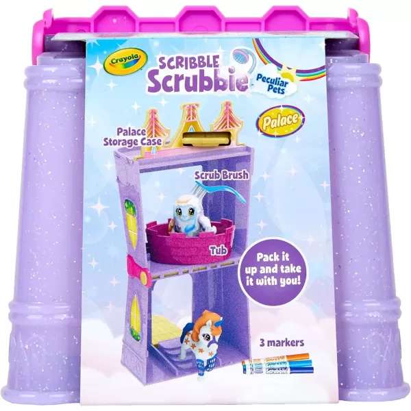 imageCrayola Scribble Scrubbie Pets Safari Treehouse Toy Storage Case Gift for Boys ampamp GirlsPalace Playset