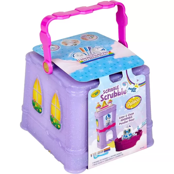 imageCrayola Scribble Scrubbie Pets Safari Treehouse Toy Storage Case Gift for Boys ampamp GirlsPalace Playset