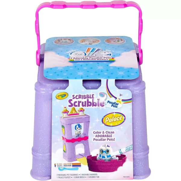 imageCrayola Scribble Scrubbie Pets Safari Treehouse Toy Storage Case Gift for Boys ampamp GirlsPalace Playset