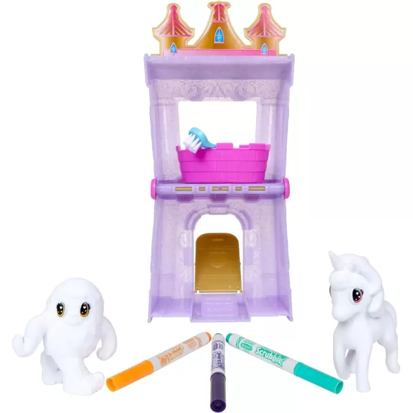 imageCrayola Scribble Scrubbie Pets Safari Treehouse Toy Storage Case Gift for Boys ampamp GirlsPalace Playset