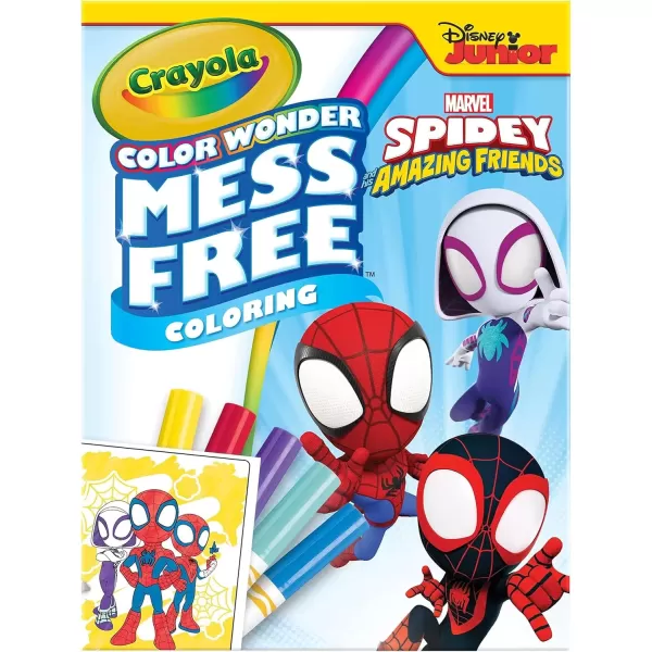 imageCrayola Spiderman Color Wonder Coloring Set 18 Spiderman Mess Free Coloring Pages for Toddlers Spiderman Toys Stocking Stuffers GiftsSpidey  Friends